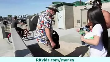 Smooth guy pays amateur chick for sex 12