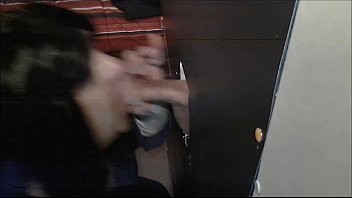 trans sucking hot trucker at gloryhole