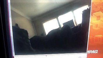 Girl riding dick on couch