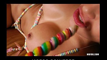 HOT Latina babe Vanessa Veracruz masturbates in her candy bikini