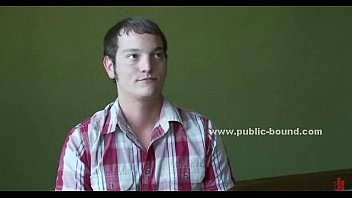 Cute gay boy tricked in gay group sex