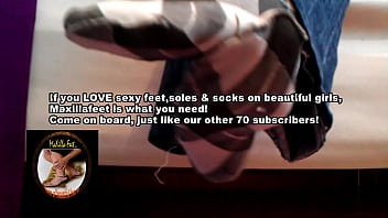 Compilation of sweaty &_ smelly socks from Maxilla girls
