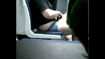 Guy Having Fun On A Train