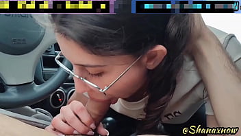 SHANAXNOW PERFECT CAR POV BLOWJOB DEEPTHROAT CUM INSIDE MOUTH