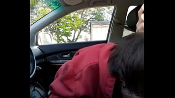 sucking my buddy twice in his car