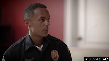 Watch as these officers AJ Sloan and CLiff Jensen takes a break and have an intese anal sex