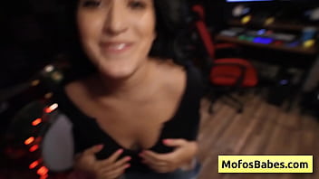 Horny brunette girl with amazing natural boobs loves dick inside her moist cunt - Nia Bleu, Brett Maker