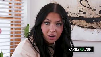 Sexy stepsister Holly Day with big ass rides on her stepbrother'_s hard dick