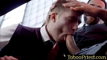 Barebacked over the priest'_s desk-@TabooPriest.com