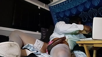 Cock stroking &amp_ Balls milking