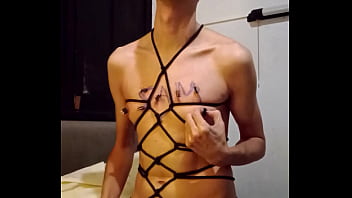 self BDSM in the cold winter