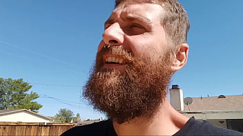 Gigantic man jacking off his big white cock caught on cam