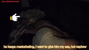 Milf safada faz com que o enteado dividisse o sof&aacute_ com ela!