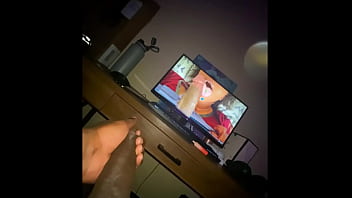 Watching My Own Porn &amp_ Jerking Off With Lotion