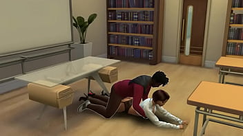 Милфа с роскошным телом любит оствлять на дополнительные занятия молодых студентов