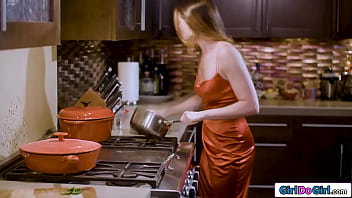 Lesbian gfs celebrate with pussy licking