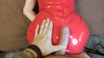 Girl in latex fucks hard and sucks cock