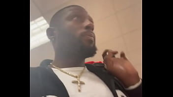 Keefe jerking his huge dick up close and in public