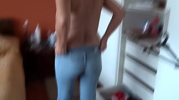 58-year-old Latina mother gets dressed for the first time, gets turned on and masturbates in front of the maid'_s teenage stepson, his huge cock made her crazy with excitement and she wants him to fuck her