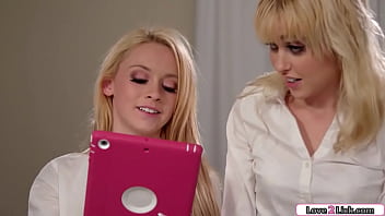 2 curious s have lesbian sex