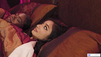 Avery Black breaks into lesbian black babe Amari Anne'_s home