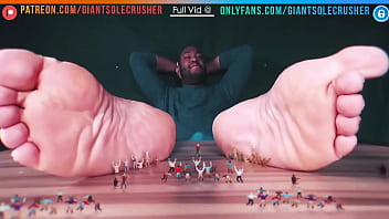 Tiny Slaves Worship The Feet Of a GOD "_PREVIEW"_