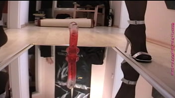 Dildo Spaß_ auf Wandspiegel ** Anal HD Nostalgie **