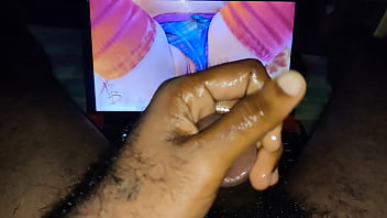 Solo oiled handjob with Xev Bellringer