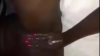Ebony fisting cum