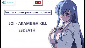 JOI EN ESPA&Ntilde_OL con Esdeath. &iexcl_Preparat&eacute_ esclavo! Akame ga k..