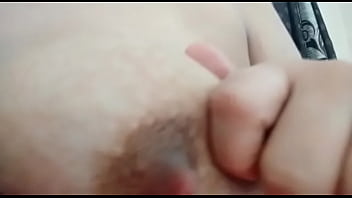 My gf pink bra boobs