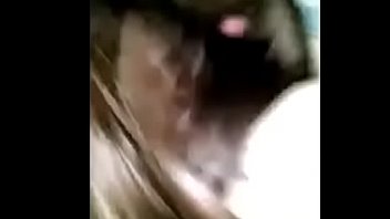 Beauty with huge lips sucks in public