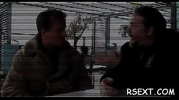 Sexy slim hooker mounts a large cock and rides him wildly