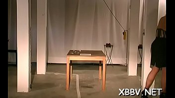 Amateur lady leaves chap to delight with breast bondage