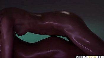 LesbianCUMS.com ⇨ Hardcore Lesbian Oiled Strapon Sex