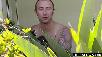 Squirting On Tits with Nina North