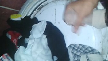 cums into his gf stockings