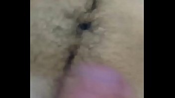 Hairy guy jerks off on skype