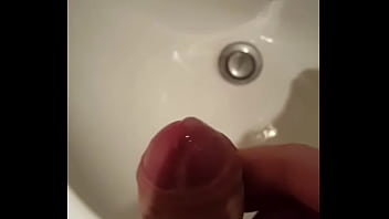 Me masturbating in sink