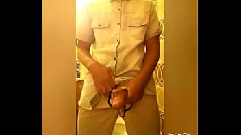 horny  guy Masturbates and cums