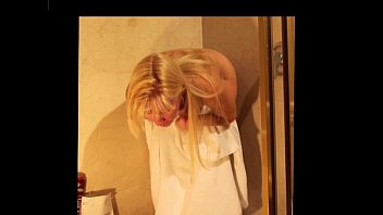 Naked Blonde Girl Puke Vomit Puking Vomiting Gagging and Barf