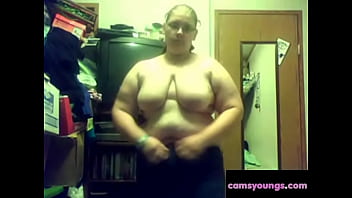 BBW Strips on Webcam: Softcore Porn Video 2e