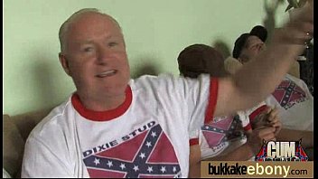 Busty black babe bubble bath group cocksuck! 22