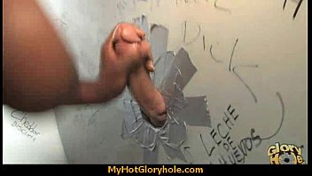 Sexy ebony enjoying gloryhole 16