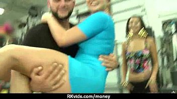 Sexy teen nails her butt on hard dick for cash 9