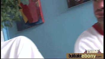 Ebony Babe Sucks Group Of White Guys 21