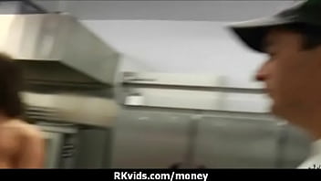 Sexy wild chick gets paid to fuck 3