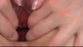 Violeta with sexy feet gaping vagina