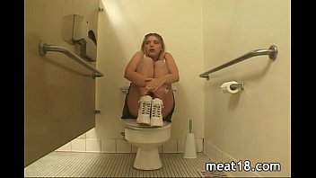 Sexy blonde gets punished by two guys