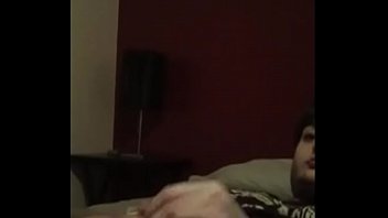 Hot 19 year old guy masturbating on his bed